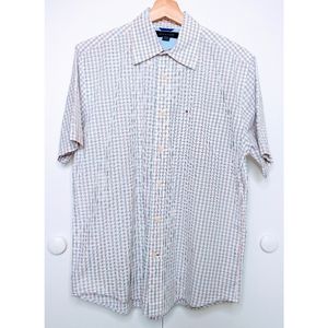 Tommy Hilfiger short sleeve checkered dress shirt